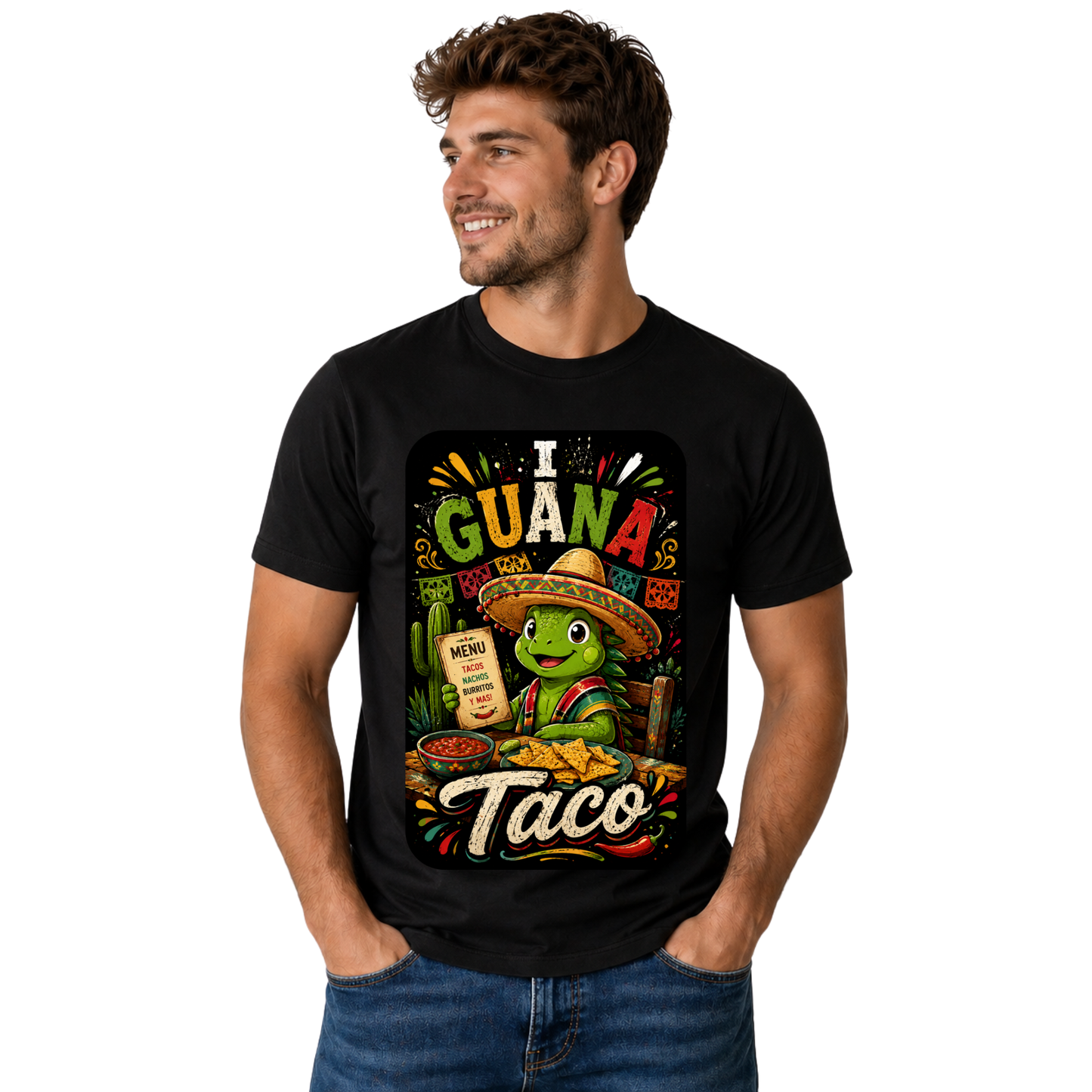 I GUANA TACO T-SHIRT | FUNNY TACO LOVER GRAPHIC TEE | FREE SHIPPING