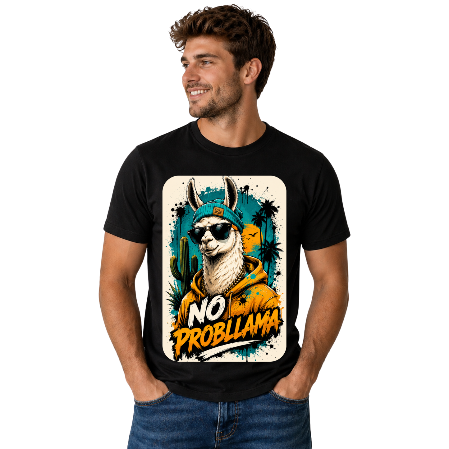 NO PROBLLAMA T-SHIRT | FUNNY LLAMA GRAPHIC TEE | FREE SHIPPING
