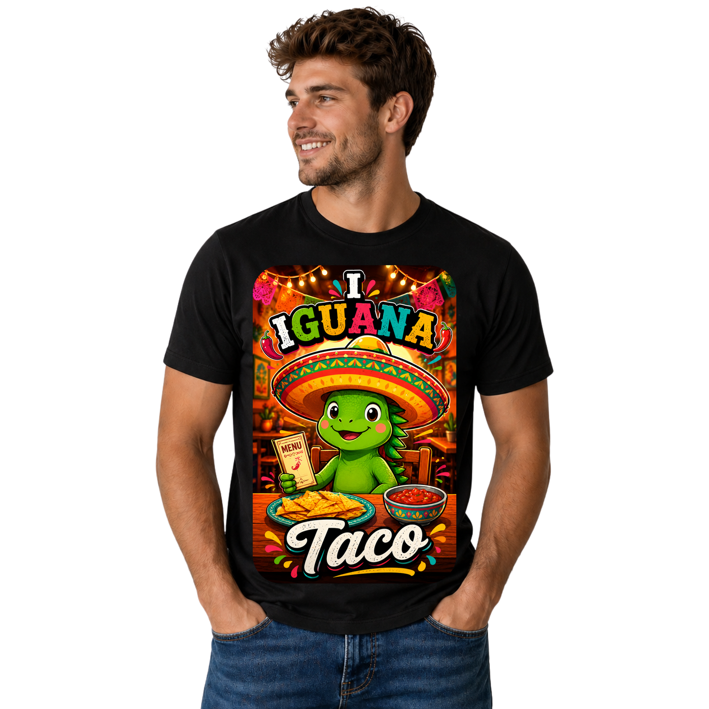 I GUANA TACO T-SHIRT | FOOD PUN HUMOR SHIRT | FREE SHIPPING