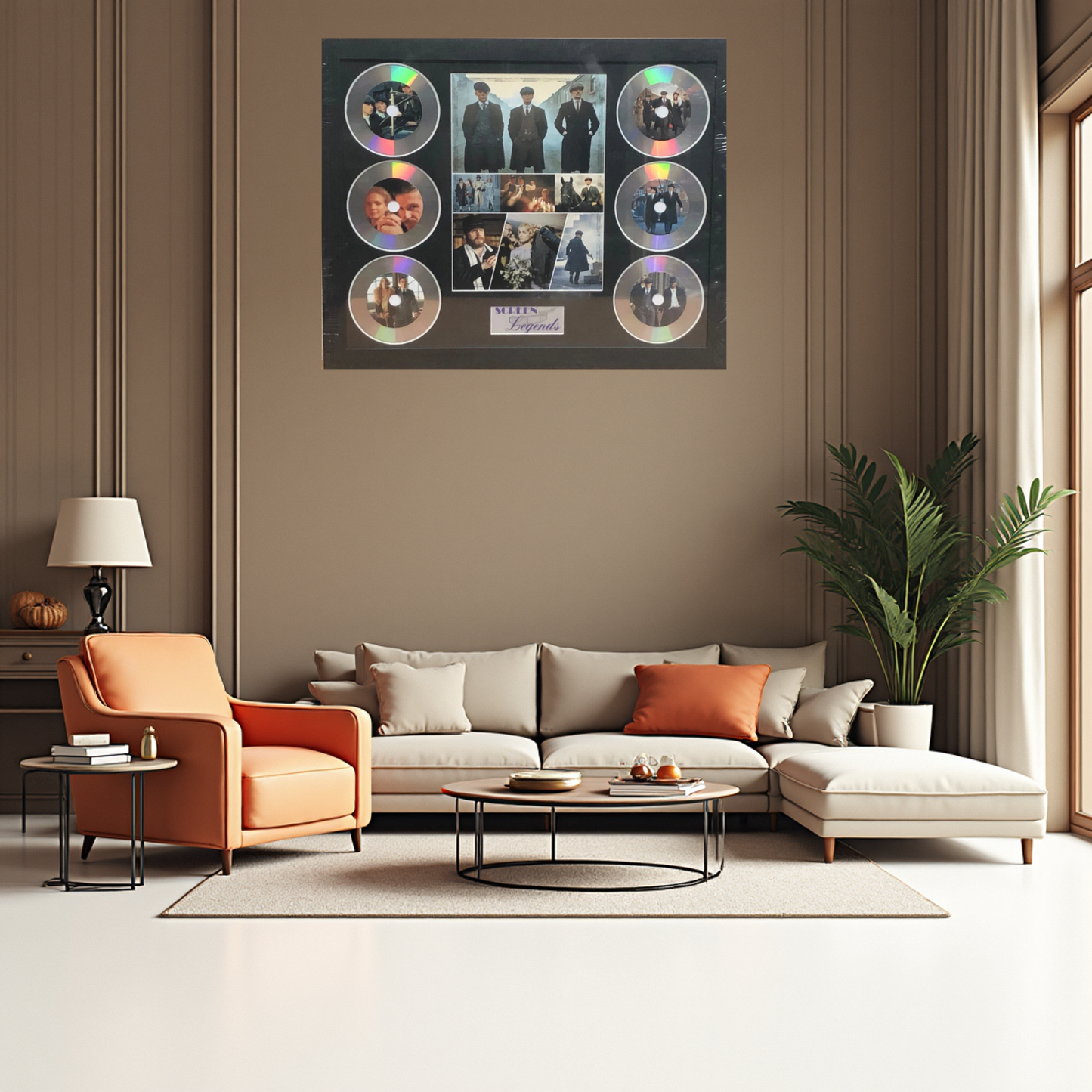 PEAKY BLINDERS MEMORABILIA FRAMED PICTURE PRESENTATION DISC SET SCREEN LEGENDS
