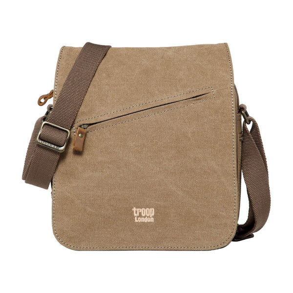 TROOP  LONDON TRP0238 CLASSIC CANVAS CROSSBODY SHOULDER BAG UNISEX GIFT