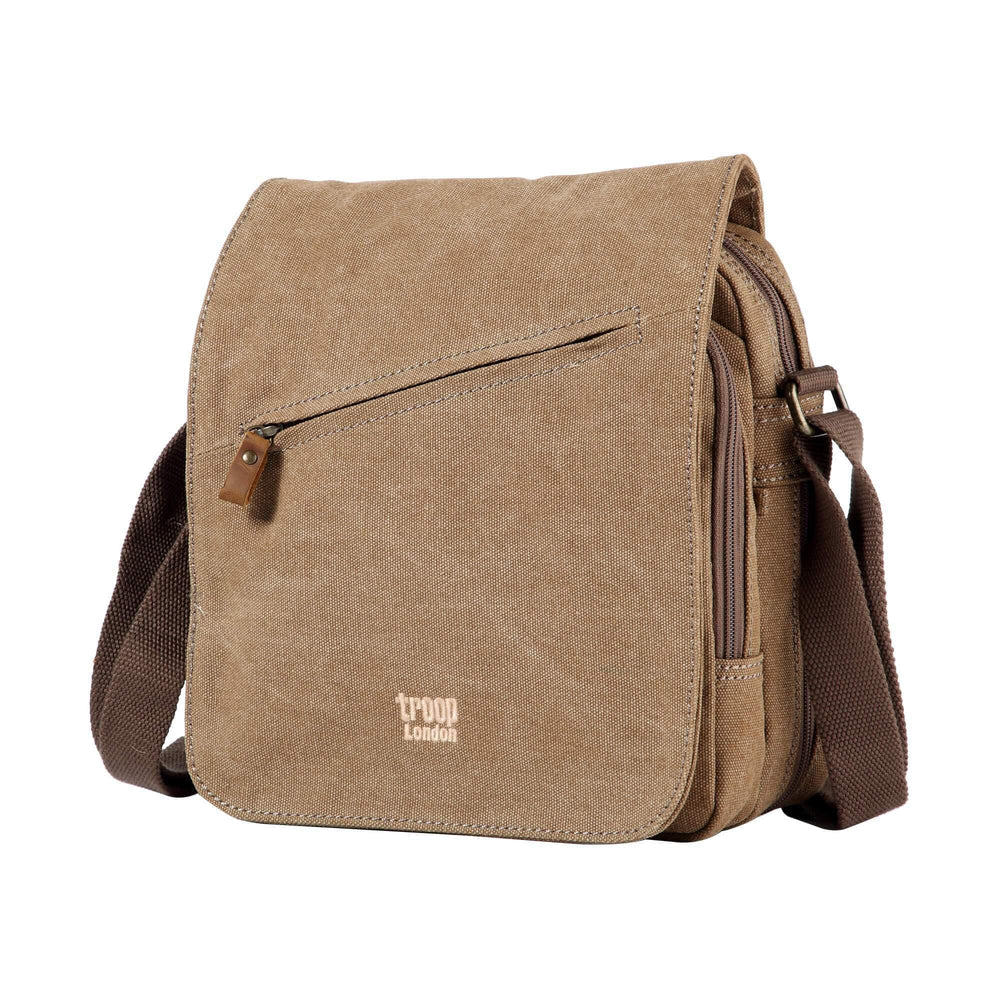 TROOP  LONDON TRP0238 CLASSIC CANVAS CROSSBODY SHOULDER BAG UNISEX GIFT