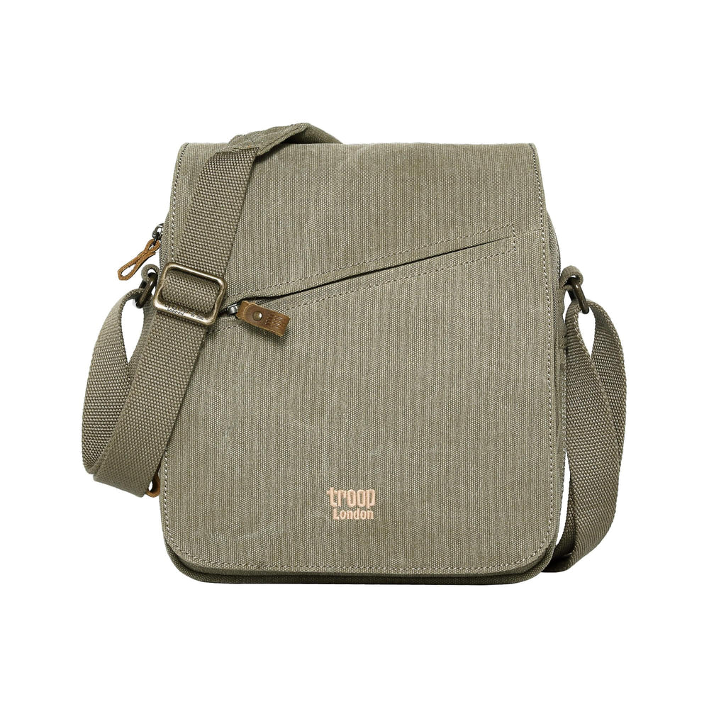 TROOP  LONDON TRP0238 CLASSIC CANVAS CROSSBODY SHOULDER BAG UNISEX GIFT