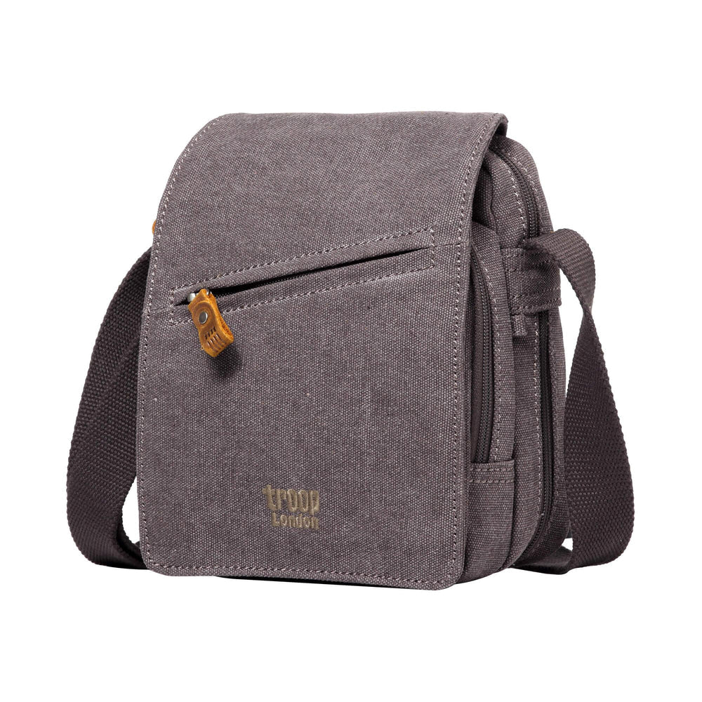 TROOP LONDON TRP0239 CLASSIC CANVAS CROSSBODY SHOULDER BAG UNISEX