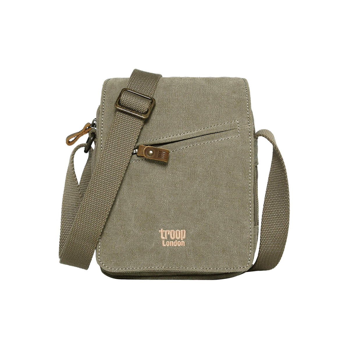 TROOP LONDON TRP0239 CLASSIC CANVAS CROSSBODY SHOULDER BAG UNISEX