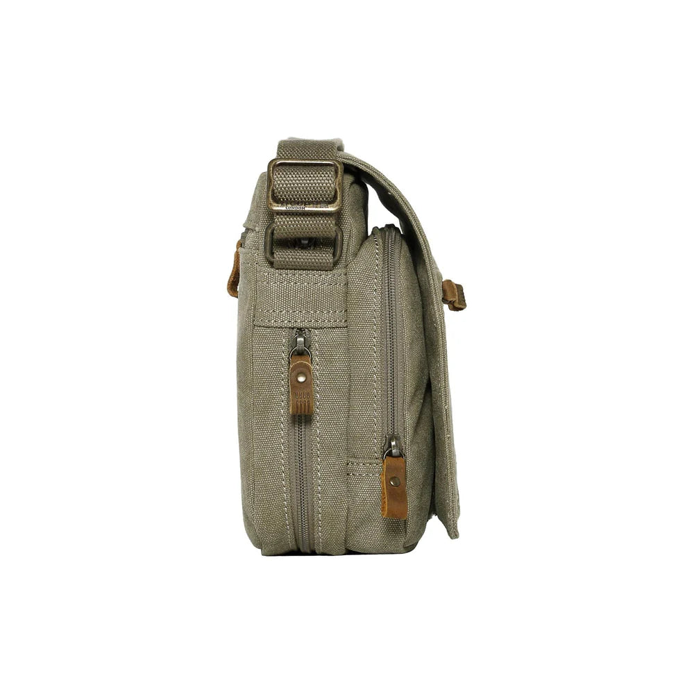 TROOP LONDON TRP0239 CLASSIC CANVAS CROSSBODY SHOULDER BAG UNISEX