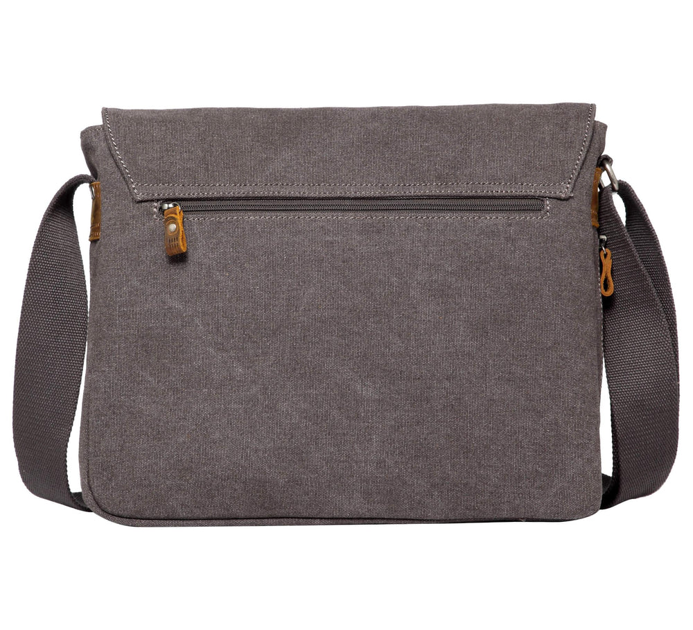NEW TROOP LONDON TRP0240 CANVAS LAPTOP MESSENGER BAG 16.5INCH CROSSBODY SHOULDER