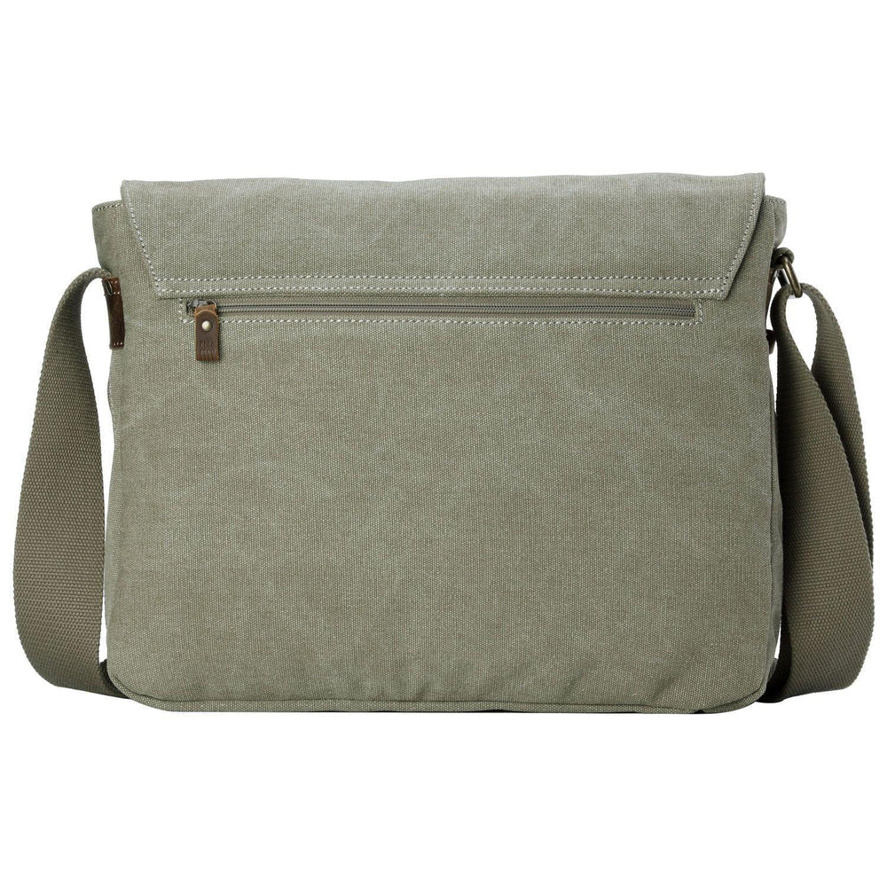 NEW TROOP LONDON TRP0240 CANVAS LAPTOP MESSENGER BAG 16.5INCH CROSSBODY SHOULDER