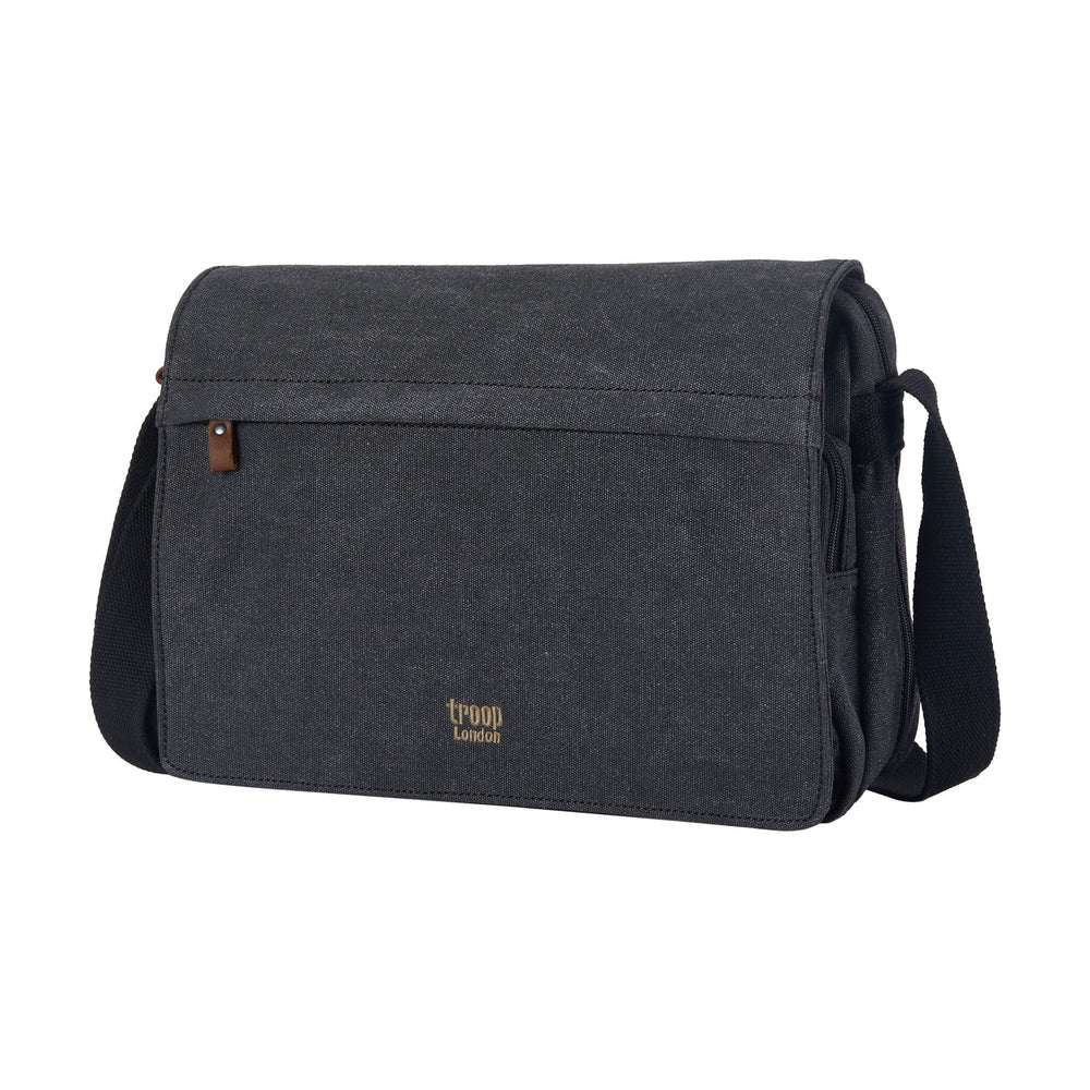 TROOP LONDON TRP0241 CLASSIC CANVAS CROSSBODY SHOULDER BAG WORK MESSENGER UNISEX