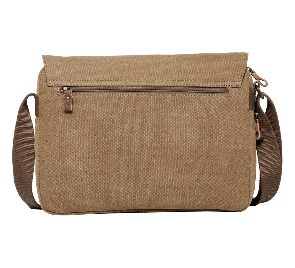 TROOP LONDON TRP0241 CLASSIC CANVAS CROSSBODY SHOULDER BAG WORK MESSENGER UNISEX