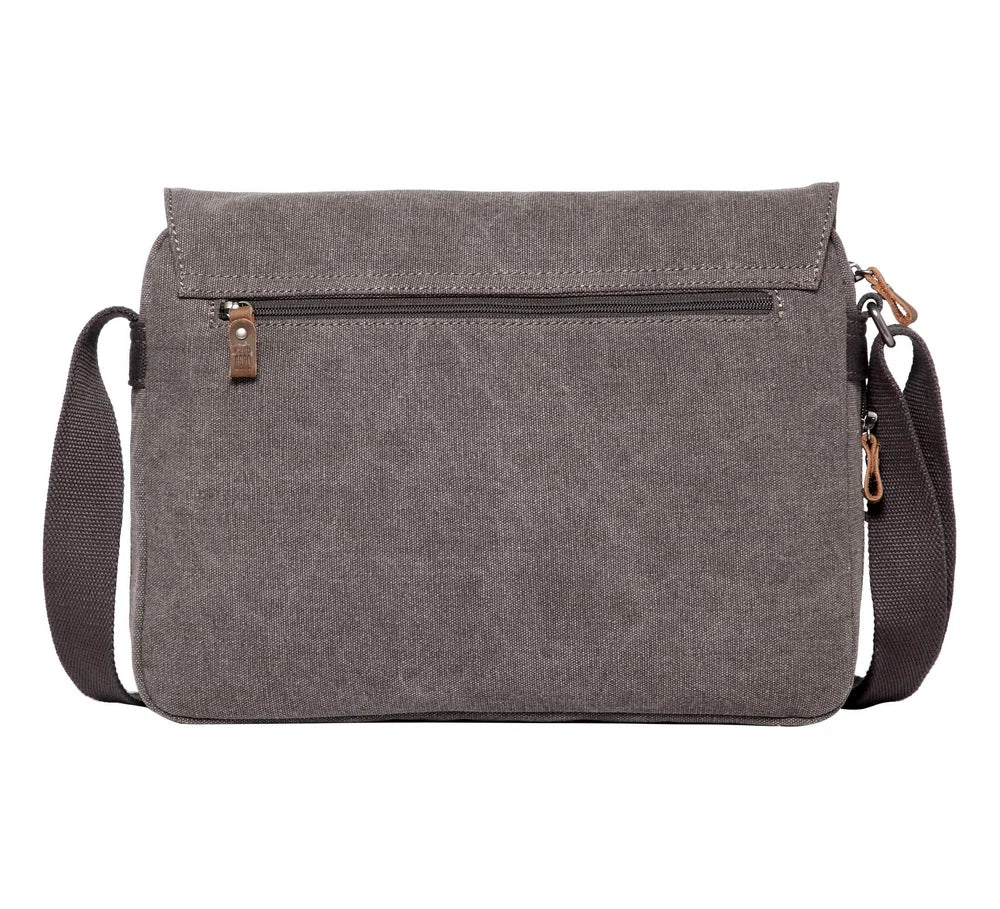 TROOP LONDON TRP0241 CLASSIC CANVAS CROSSBODY SHOULDER BAG WORK MESSENGER UNISEX