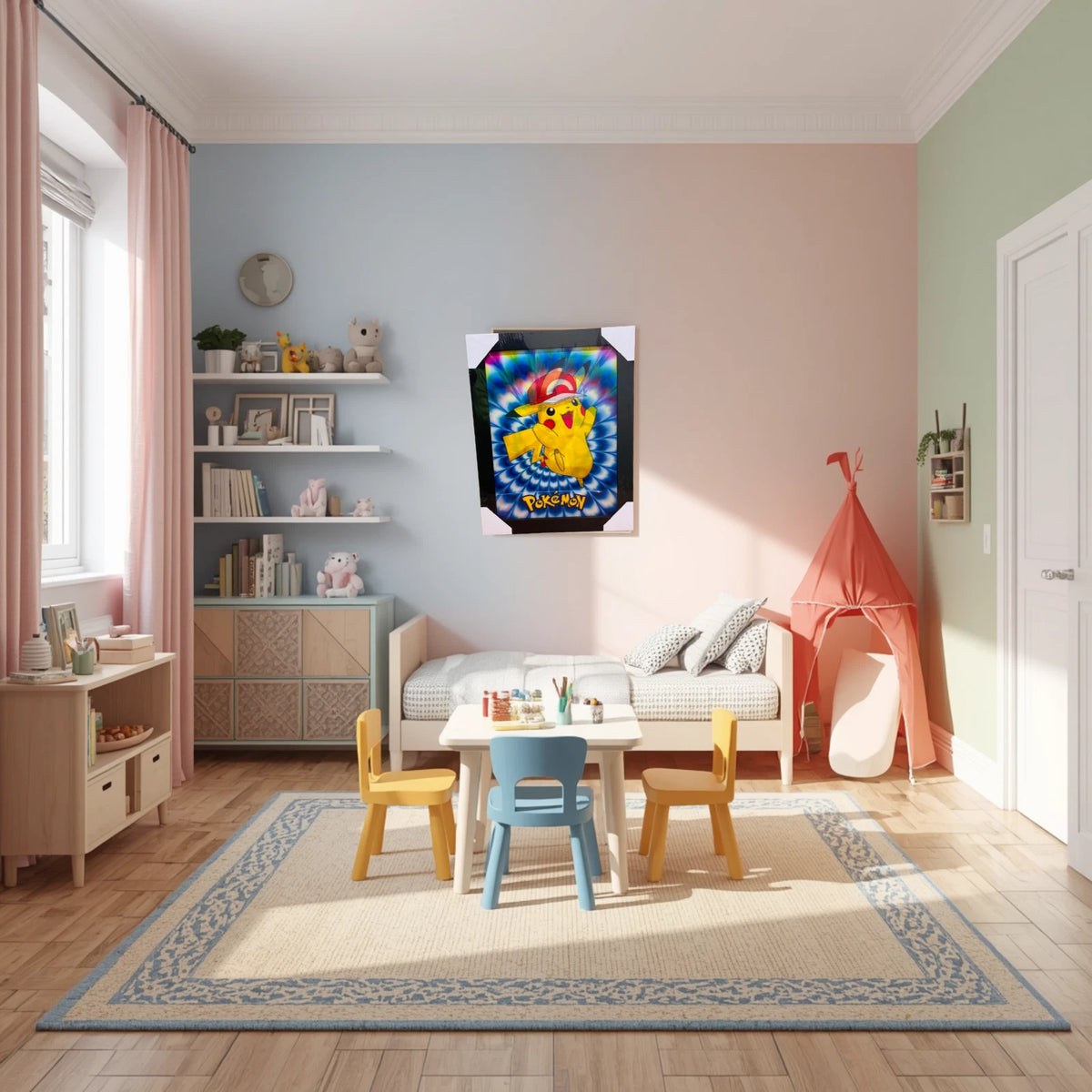 NEW POKÉMON GO 3D WALL ART POSTER PRINT PICTURE FRAMED ROOM DECOR UK