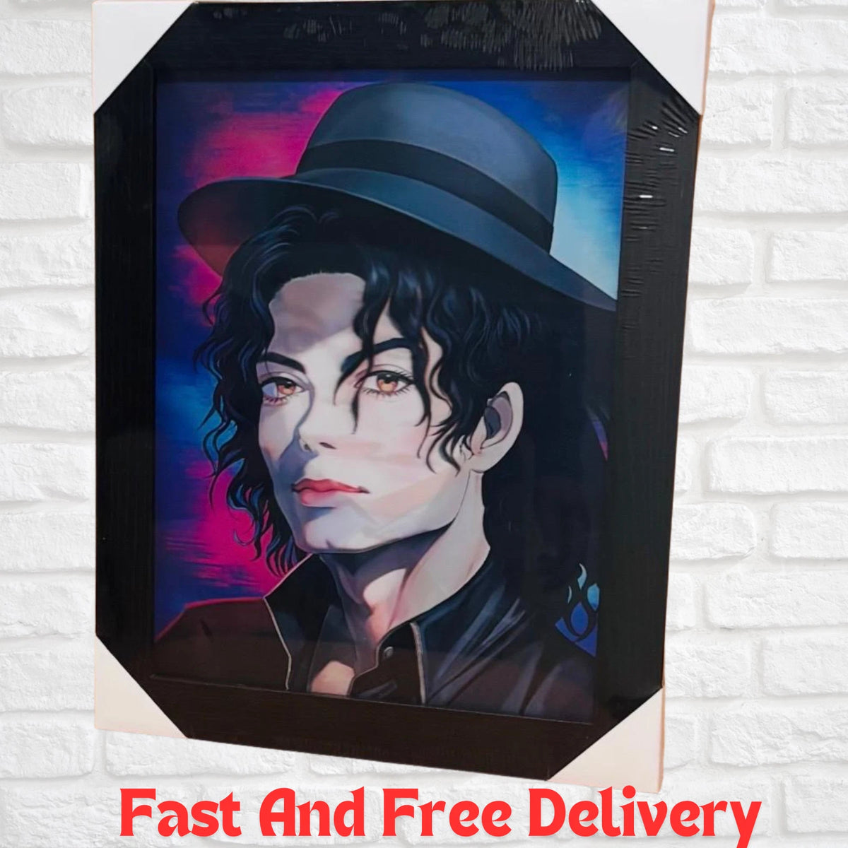 NEW MICHAEL JACKSON 3D WALL ART POSTER PRINT PICTURE FRAMED LIVING ROOM DECOR UK