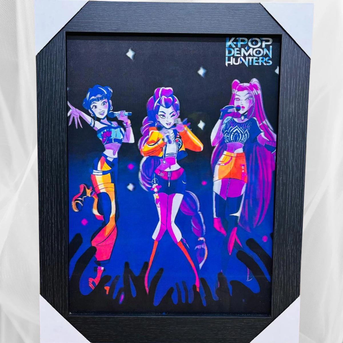 NEW K-POP DEMON HUNTERS 3D WALL ART POSTER PRINT PICTURE FRAMED ROOM DECOR UK