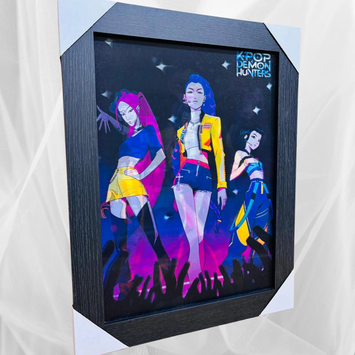NEW K-POP DEMON HUNTERS 3D WALL ART POSTER PRINT PICTURE FRAMED ROOM DECOR UK