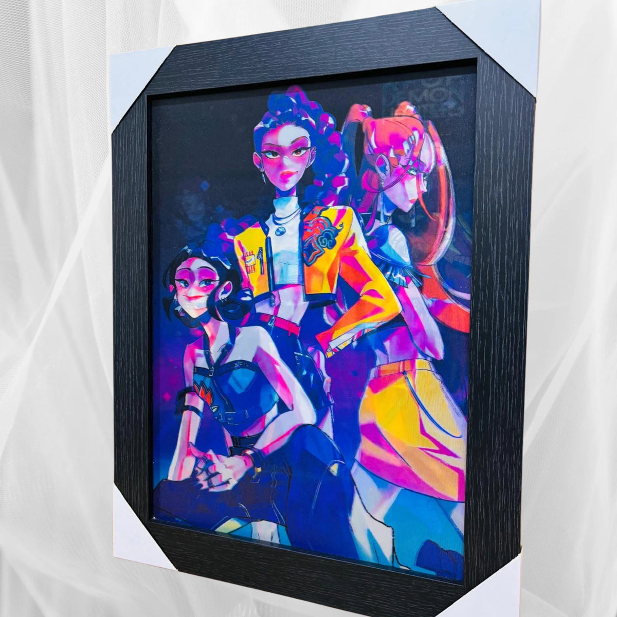 NEW K-POP DEMON HUNTERS 3D WALL ART POSTER PRINT PICTURE FRAMED ROOM DECOR UK