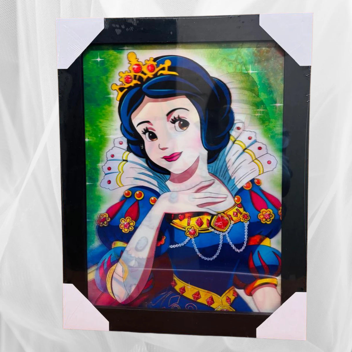 NEW DISNEY PRINCESSES 3D WALL ART POSTER FRAMED PRINT KIDS ROOM DECOR GIFT UK