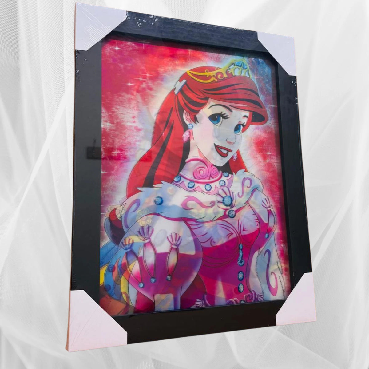 NEW DISNEY PRINCESSES 3D WALL ART POSTER FRAMED PRINT KIDS ROOM DECOR GIFT UK