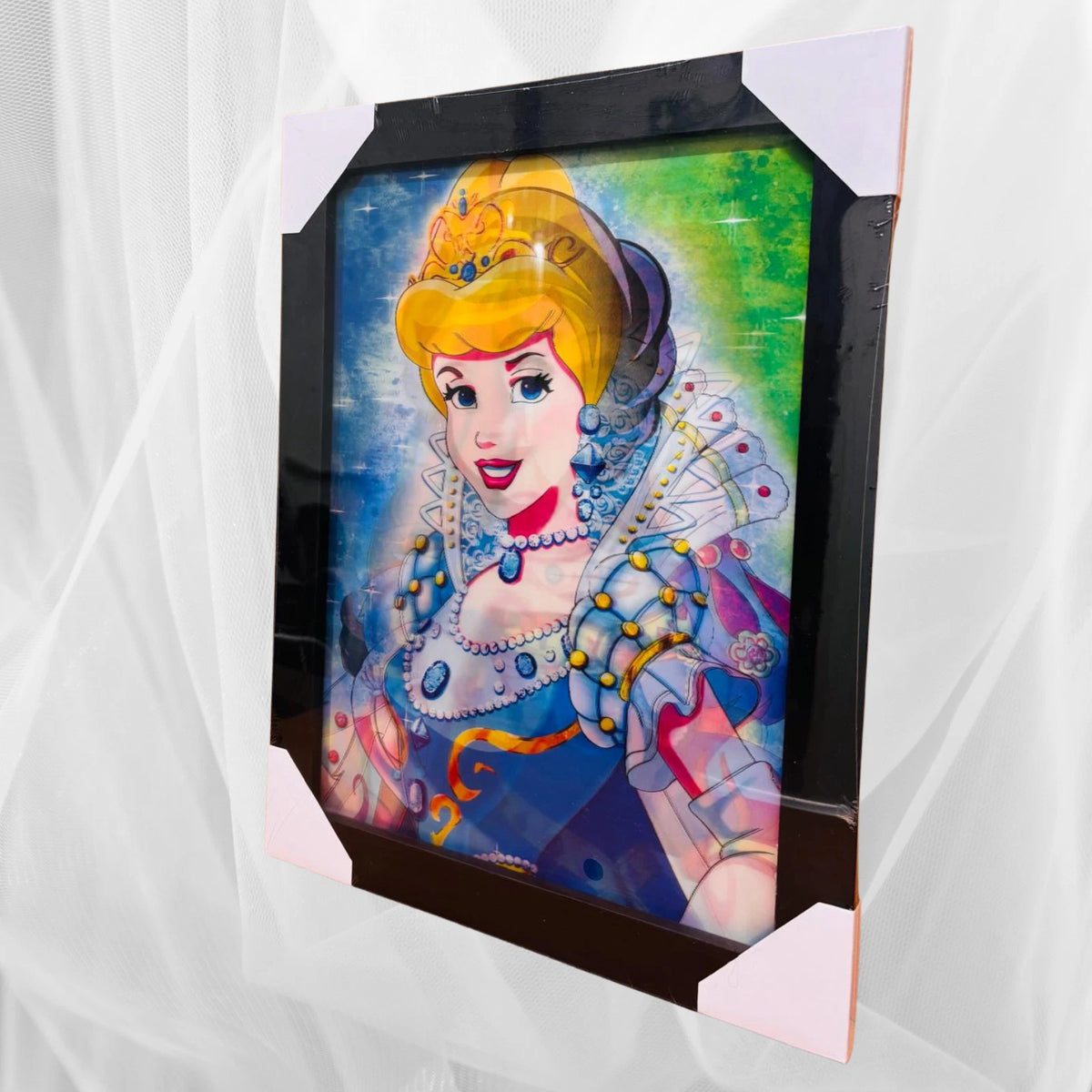 NEW DISNEY PRINCESSES 3D WALL ART POSTER FRAMED PRINT KIDS ROOM DECOR GIFT UK