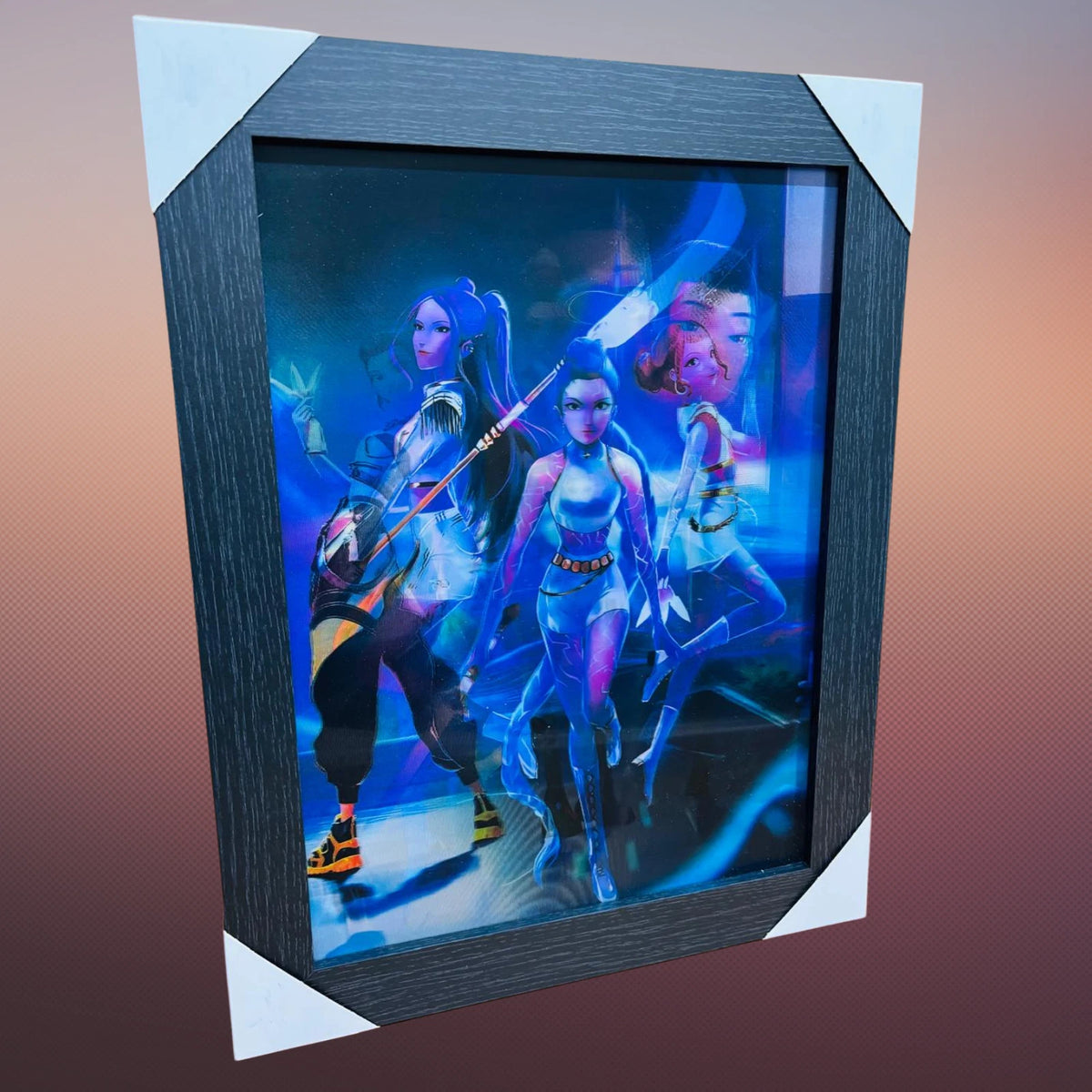K-POP DEMON HUNTERS 3D WALL ART POSTER PRINT PICTURE FRAMED ROOM DECOR UK GIRLS
