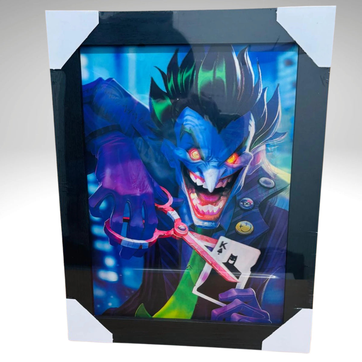 JOKER 3D FRAMED PICTURE 3 IMAGES IN 1 FRAME COMIC VILLAIN WALL ART PIECE GIFT UK