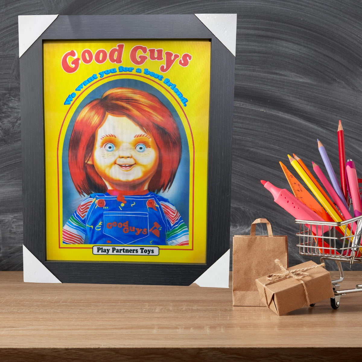 CHUCKY 3D FRAMED ARTWORK - ICONIC HORROR MOVIE MEMORABILIA - MUST-HAVE WALL ART