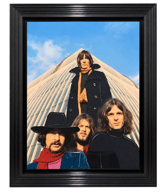 PINK FLOYD 3D LIQUID ART FRAMED PICTURE 65X55CM ROCK BAND MUSIC WALL DECOR GIFT