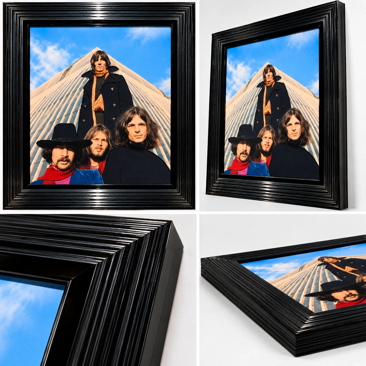 PINK FLOYD 3D LIQUID ART FRAMED PICTURE 65X55CM ROCK BAND MUSIC WALL DECOR GIFT