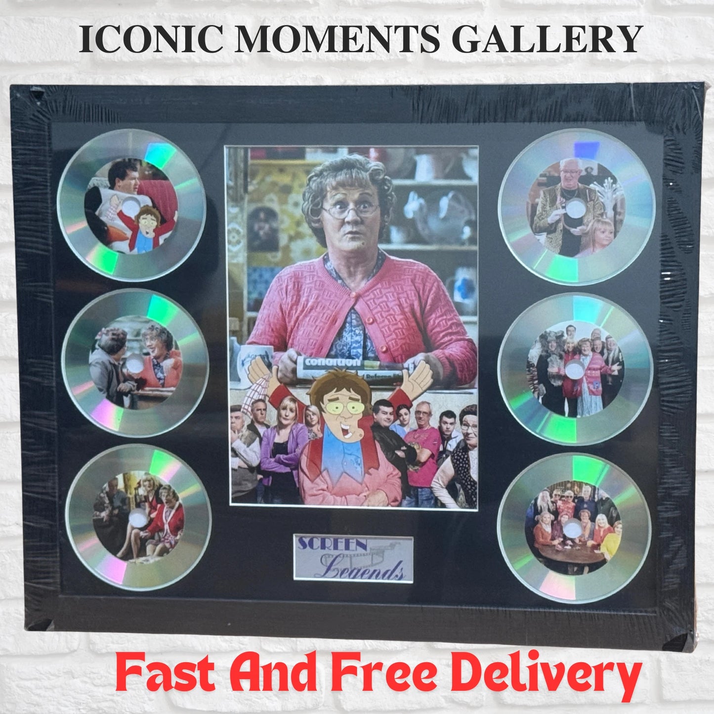 MRS BROWN’S BOYS FRAMED MEMORABILIA PICTURE DISC SET SCREEN LEGENDS TV COMEDY UK STCOK