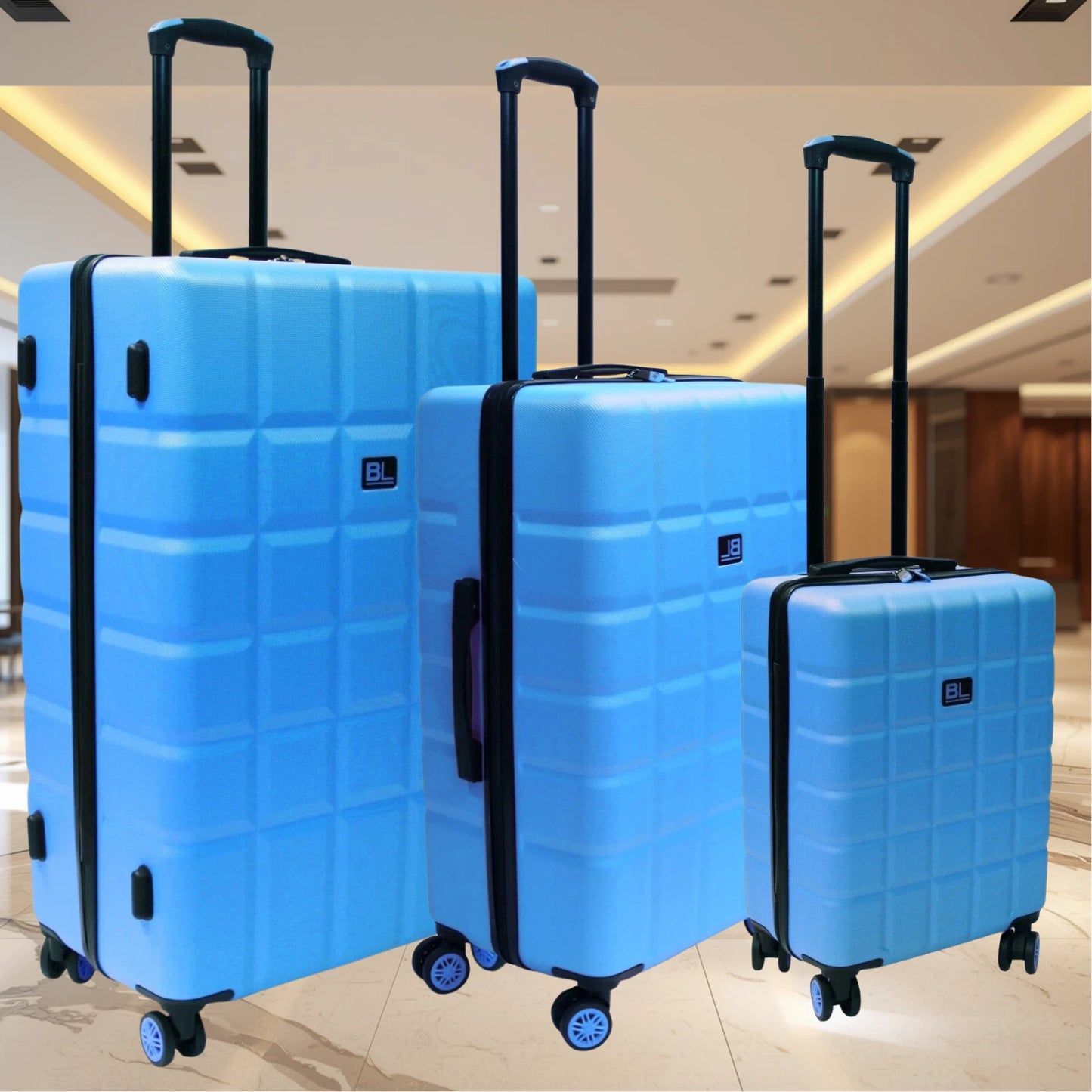CABIN LARGE LIGHTWEIGHT ABS HARD SHELL SUITCASE 4 WHEEL SPIN TRAVEL LUGGAGE BAG UK STOCK