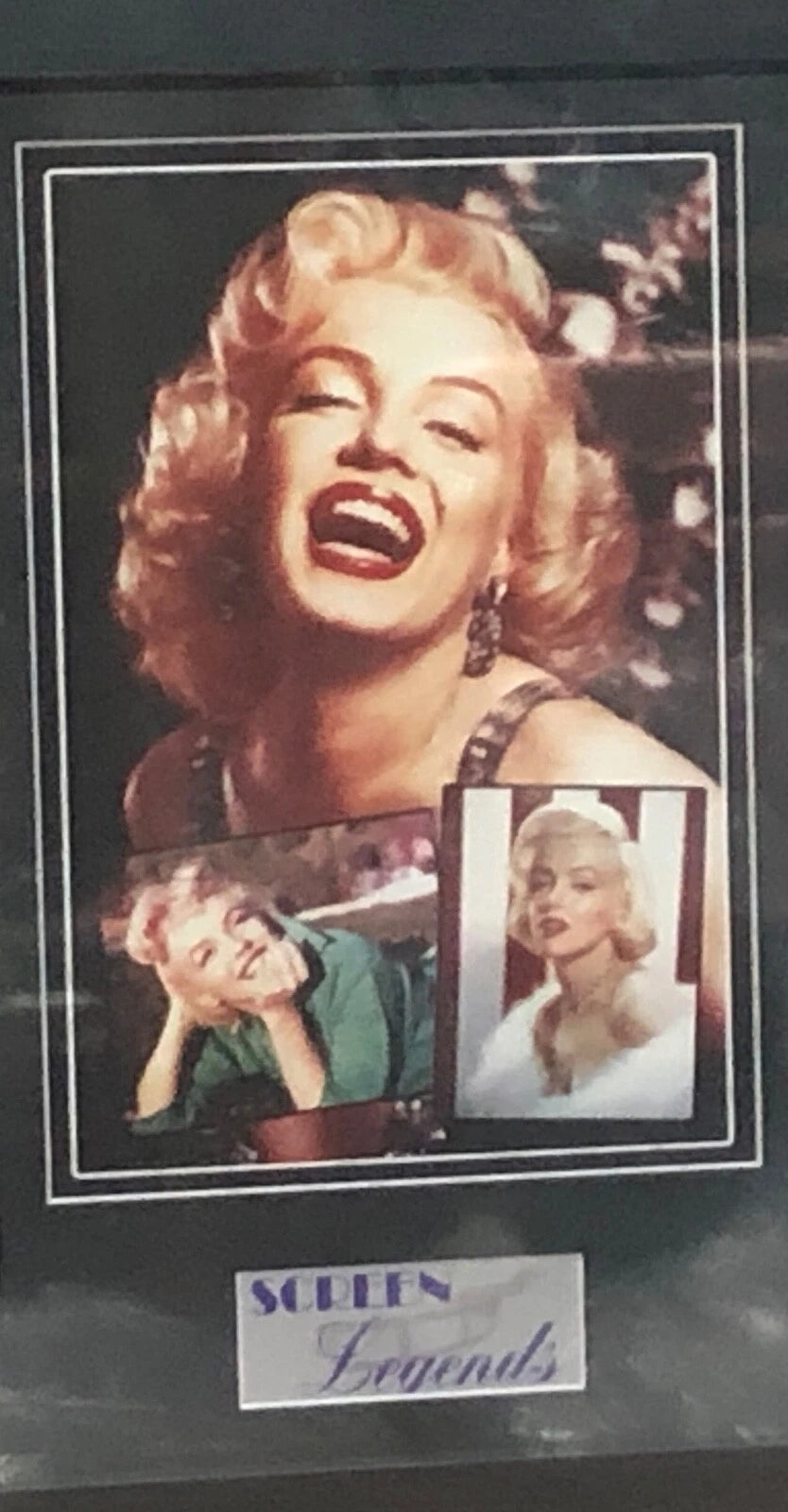 MARILYN MONROE MEMORABILIA FRAMED PICTURE PRESENTATION DISCSET LEGENDS OF MUSIC UK STOCK