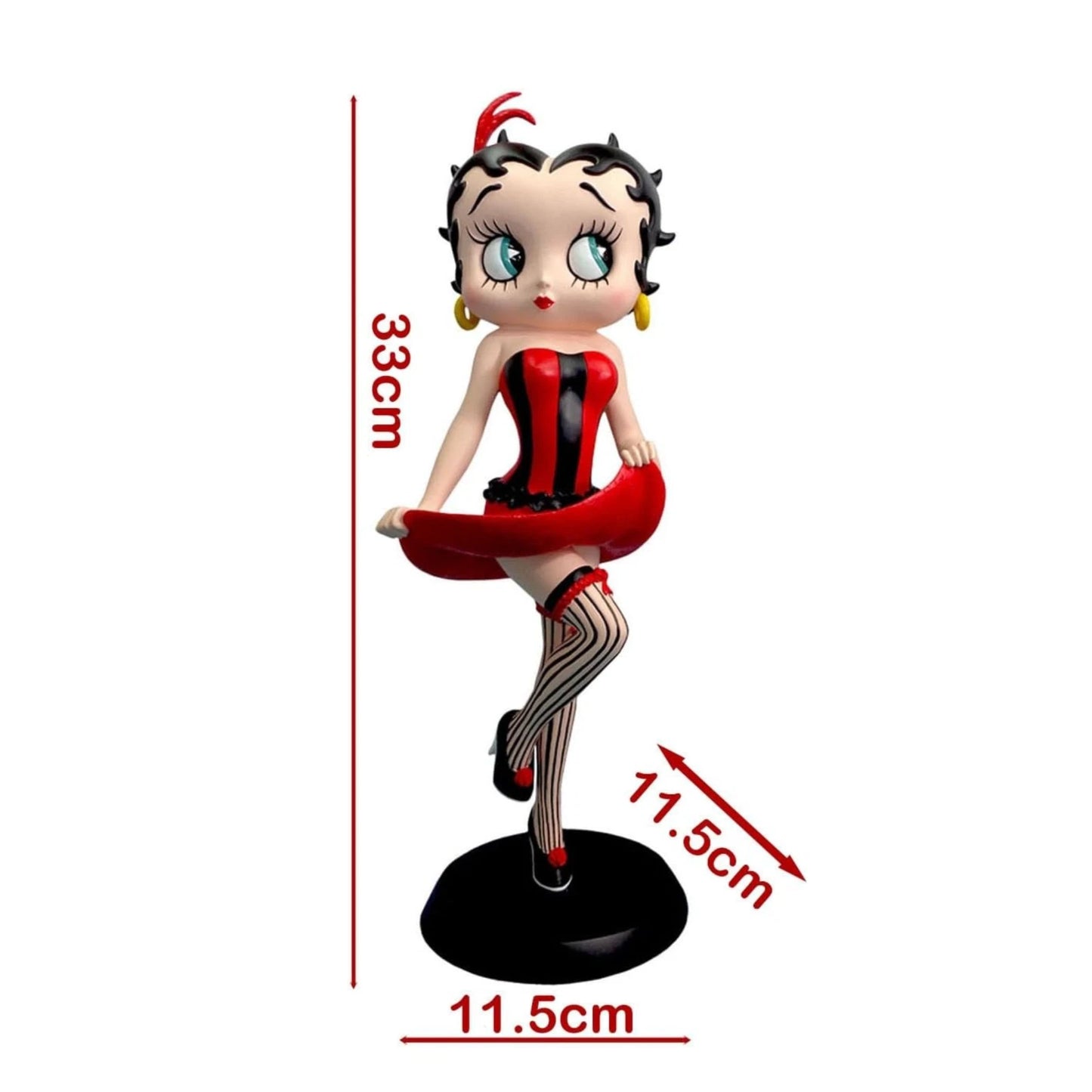 NEW BETTY BOOP QUEEN OF HEARTS 33CM FIGURINE LARGE VINTAGE ORNAMENT COLLECTIBLE