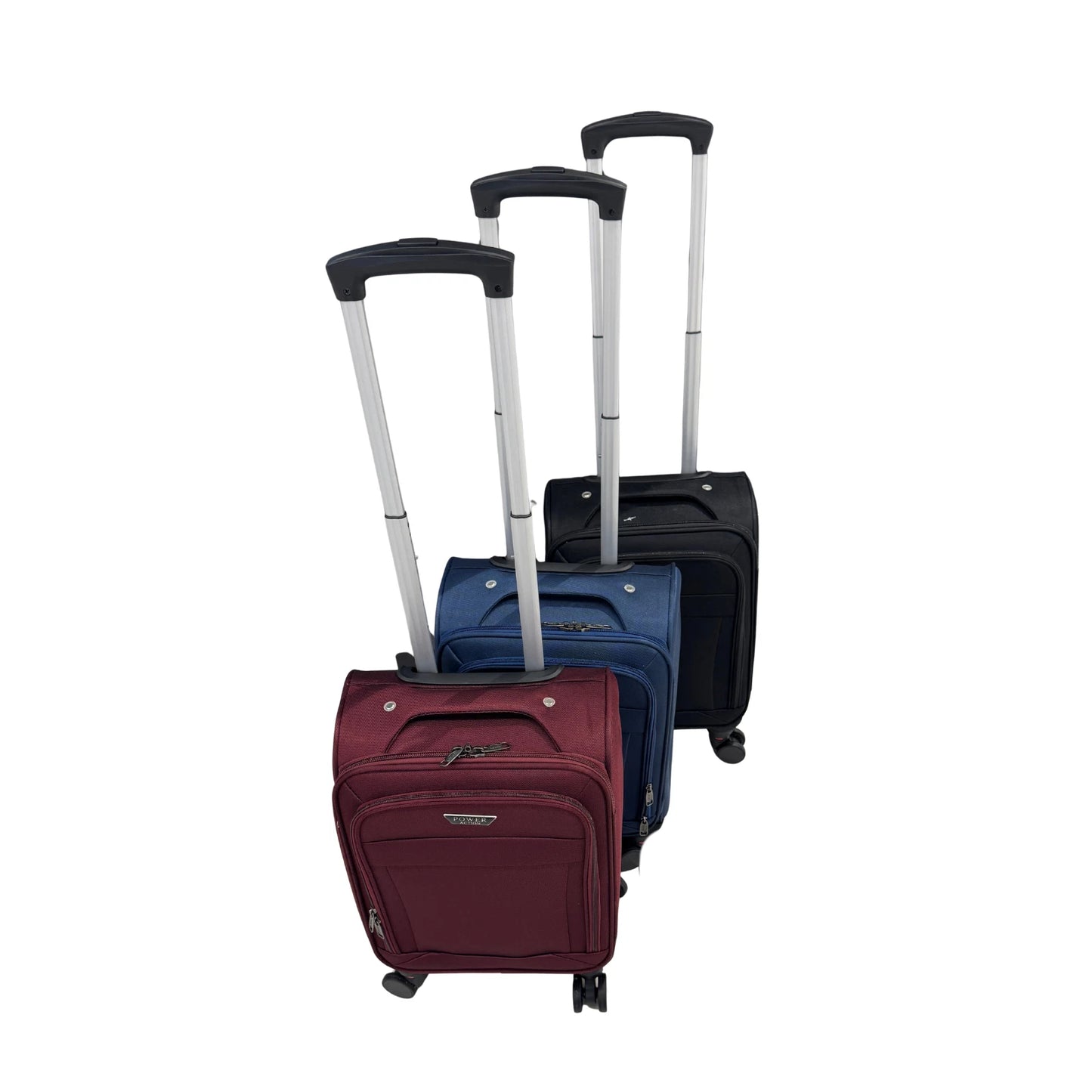 Ryanair Fits 52x34x20cm Cabin Suitcase 4 Wheel soft Carry Travel Luggage Bag UK STOCK