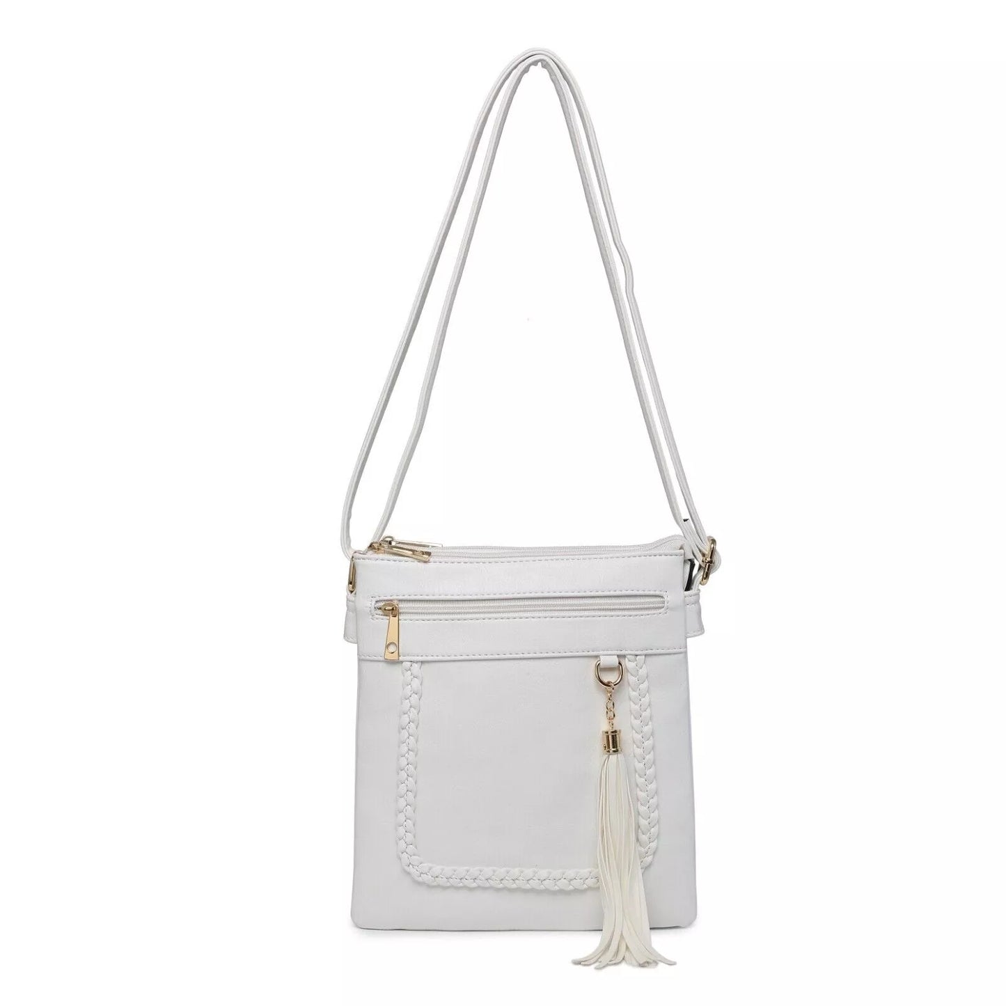 BOUTIQUE VEGAN LEATHER CROSSBODY BAG WOMEN'S TASSELS SHOULDER HANDBAG UK STOCK