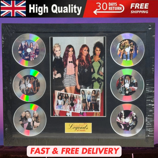 LITTLE MIX MEMORABILIA FRAMED PICTURE PRESENTATION DISC SET LEGENDS OF MUSIC UK STOCK