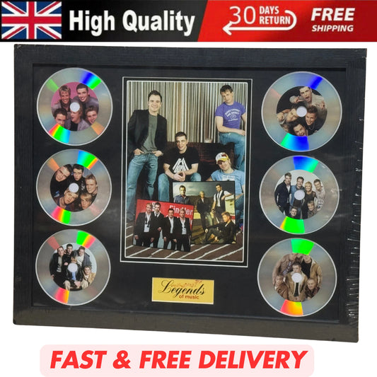 TAKE THAT MEMORABILIA FRAMED PICTURE PRESENTATION DISC SET LEGENDS OF MUSIC UK STOCK