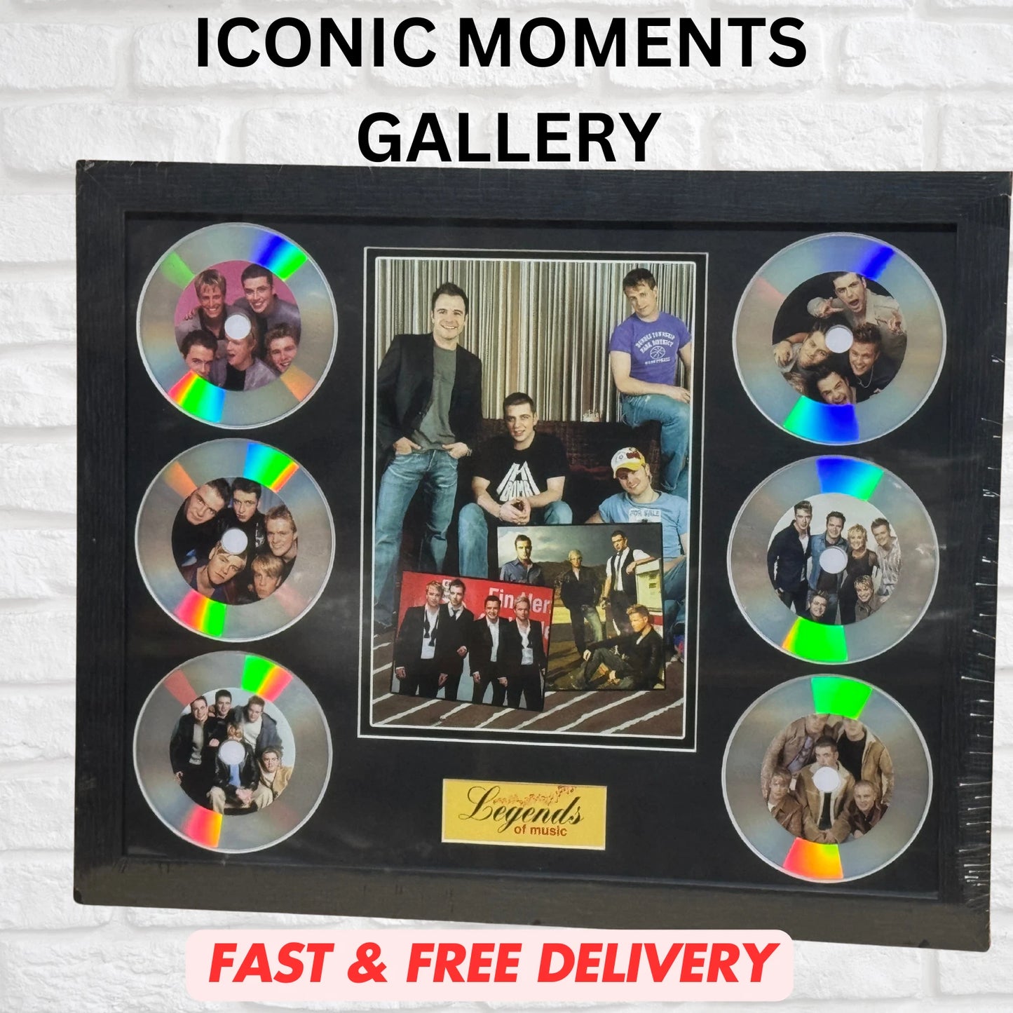 TAKE THAT MEMORABILIA FRAMED PICTURE PRESENTATION DISC SET LEGENDS OF MUSIC UK STOCK
