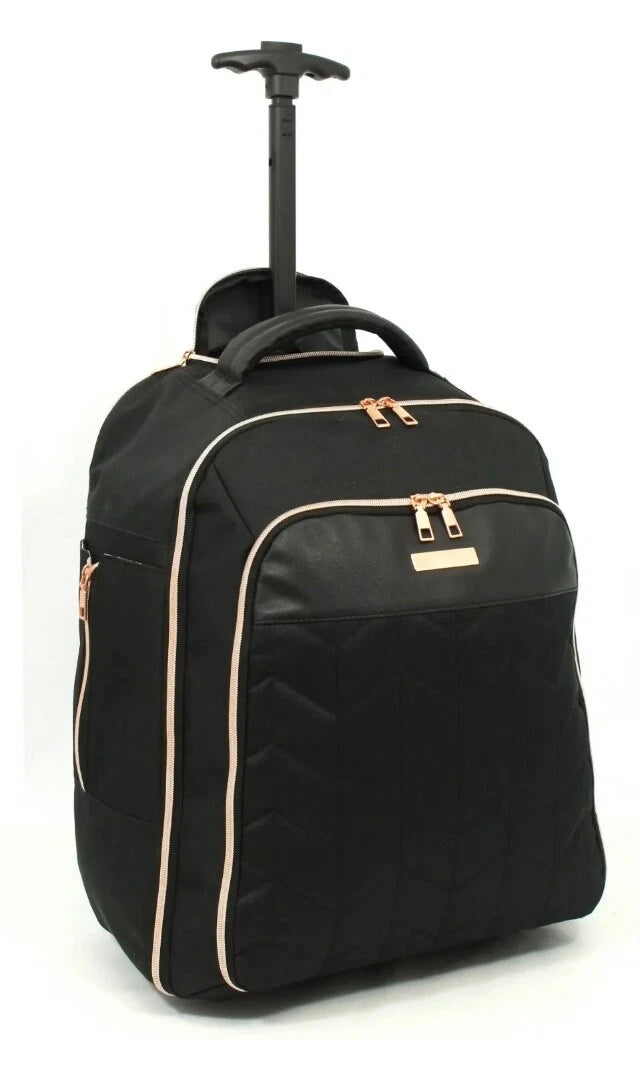 CABIN APPROVED WHEELED RUCKSACK | TRAVEL LAPTOP BAG, ROLLING BACKPACK, HOLDAL UK