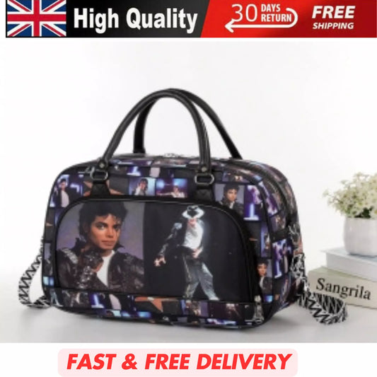 MICHAEL JACKSON LIGHTWEIGHT HOLDALL BAG FOR TRAVEL, GYM, WEEKEND, LUGGAGE UK STOCK UK STOCK