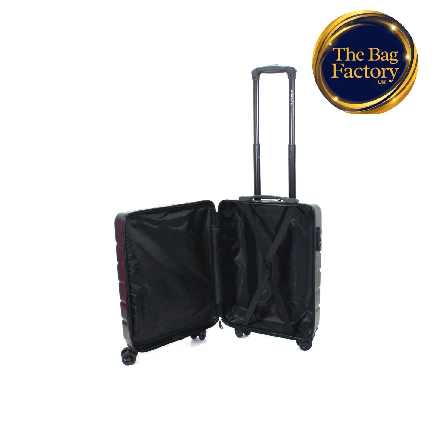 Ryanair fits 55x40x20cm Cabin ABSHardShell 4 wheel Suitcase Lightweight UK STOCK