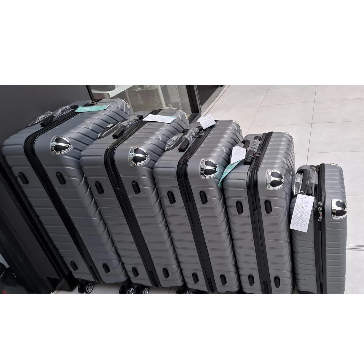 HardShell Suitcase 8 Wheel 360° Spinner ABS Luggage Trolley Bag Cabin to XLarge