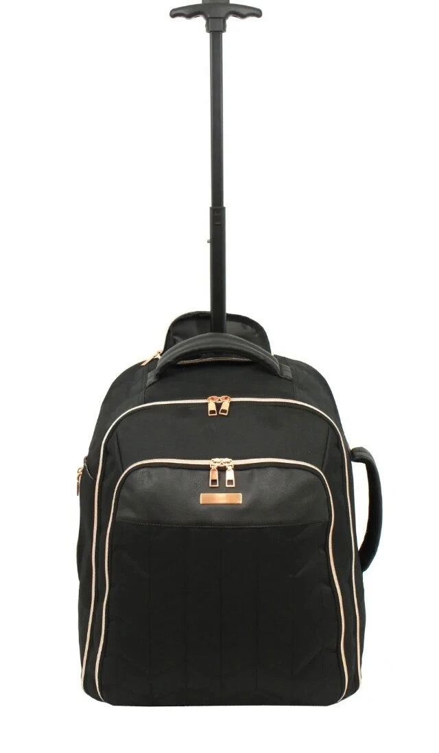 CABIN APPROVED WHEELED RUCKSACK | TRAVEL LAPTOP BAG, ROLLING BACKPACK, HOLDAL UK