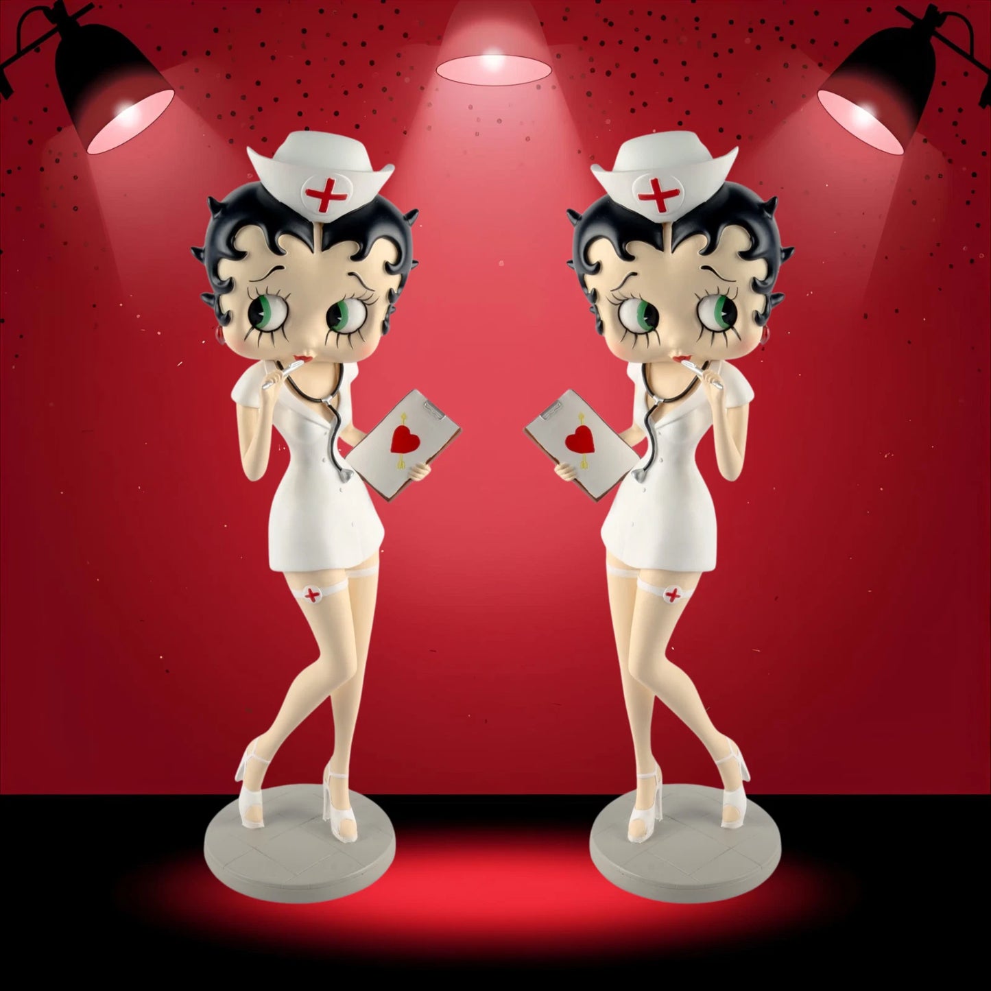 NEW BETTY BOOP NURSE STANDING FIGURINE 34CM VINTAGE COLLECTABLE ORNAMENT GIFT UK STOCK