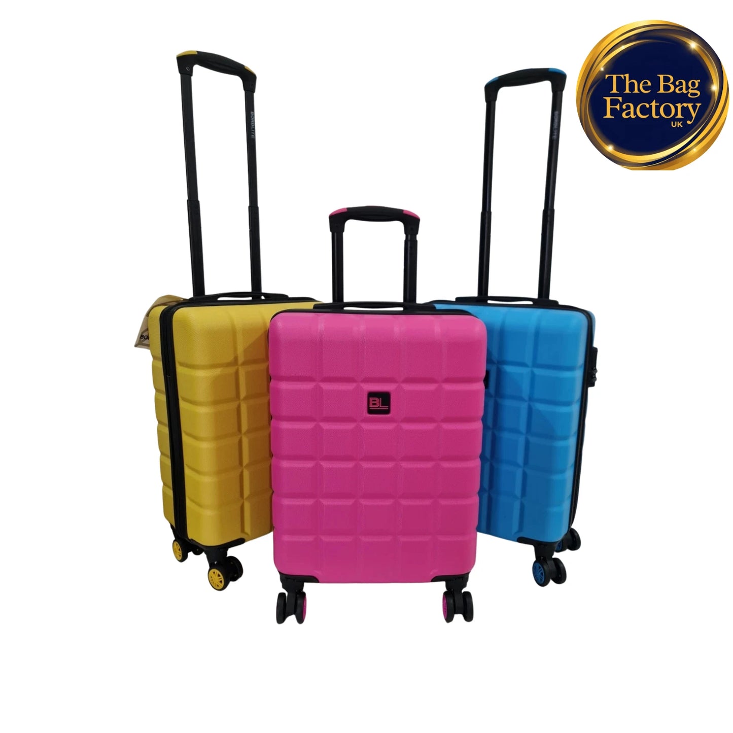 Ryanair fits 55x40x20cm Cabin ABSHardShell 4 wheel Suitcase Lightweight UK STOCK