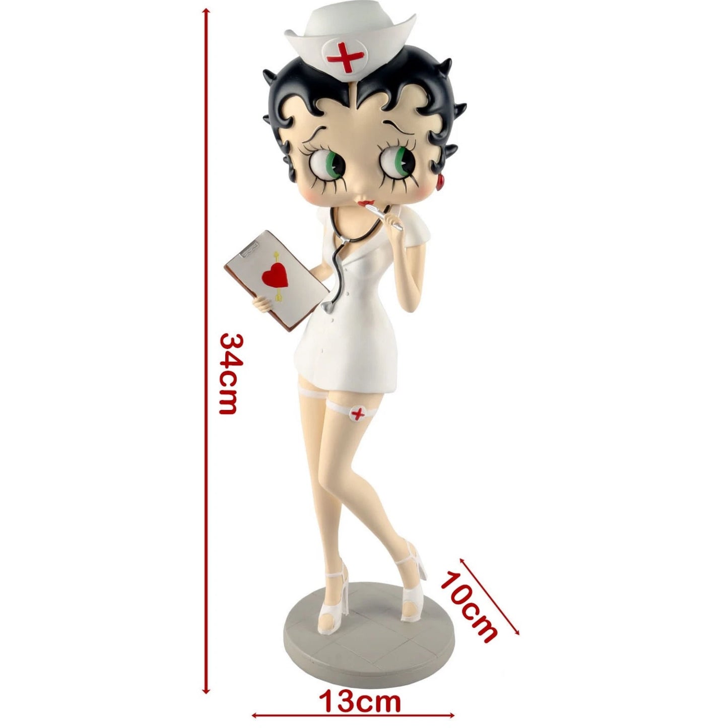 NEW BETTY BOOP NURSE STANDING FIGURINE 34CM VINTAGE COLLECTABLE ORNAMENT GIFT UK STOCK