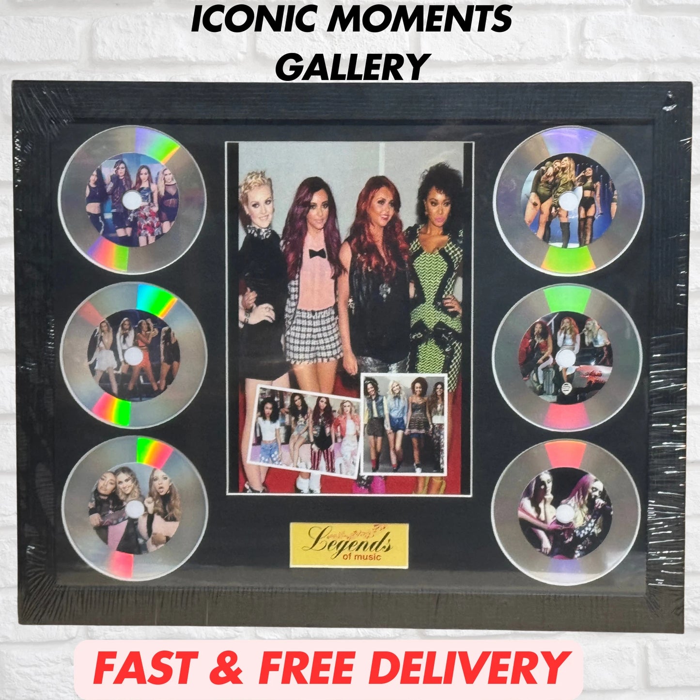 LITTLE MIX MEMORABILIA FRAMED PICTURE PRESENTATION DISC SET LEGENDS OF MUSIC UK STOCK