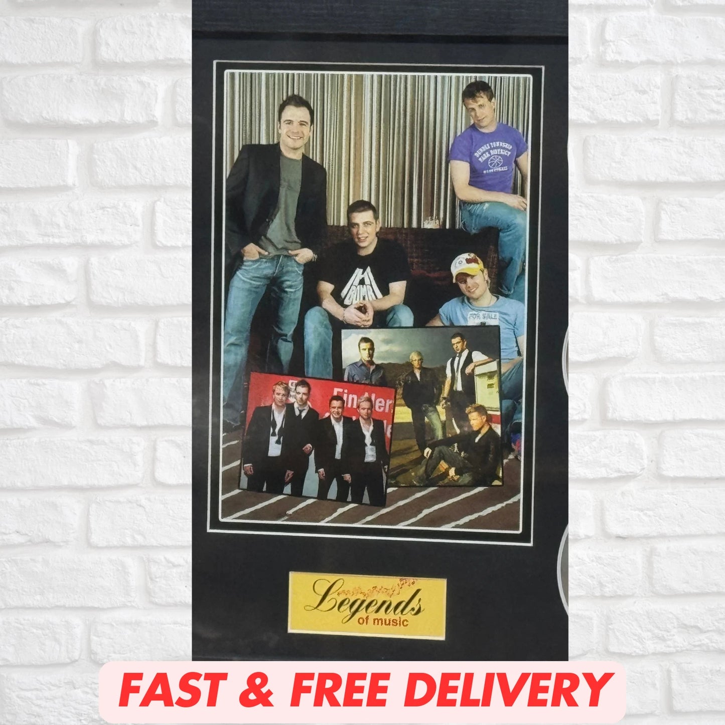 TAKE THAT MEMORABILIA FRAMED PICTURE PRESENTATION DISC SET LEGENDS OF MUSIC UK STOCK