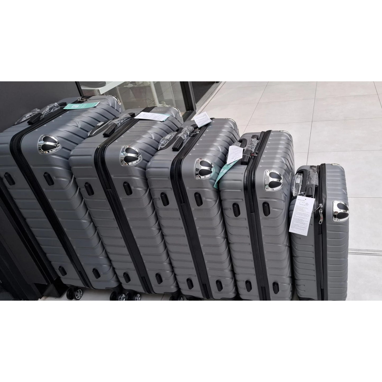 HardShell Suitcase 8 Wheel 360° Spinner ABS Luggage Trolley Bag Cabin to XLarge