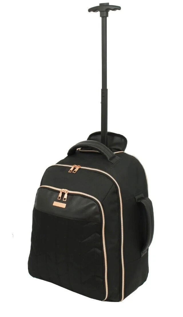 CABIN APPROVED WHEELED RUCKSACK | TRAVEL LAPTOP BAG, ROLLING BACKPACK, HOLDAL UK