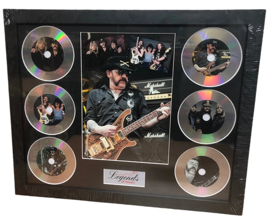 MOTORHEAD MEMORABILIA FRAMED PICTURE PRESENTATION DISC SET LEGENDS OF MUSIC UK STOCK